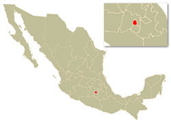 Mapa de Localización del Estado de Distrito