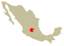 Mapa de Localización del Estado de Guanajuato
