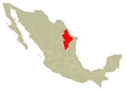 Mapa de Localización del Estado de Nuevo