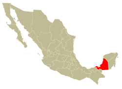 Mapa de Localización del Estado de Campeche