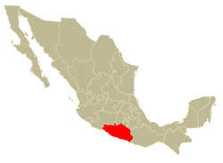 Mapa de Localización del Estado de Guerrero