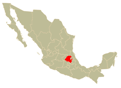 Mapa de Localización del Estado de Hidalgo