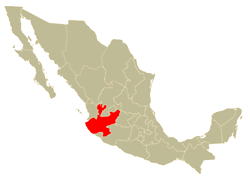 Mapa de Localización del Estado de Jalisco