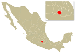 Mapa de Localización del Estado de Morelos