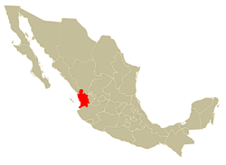 Mapa de Localización del Estado de Nayarit