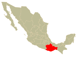 Mapa de Localización del Estado de Oaxaca
