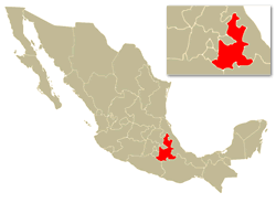 Mapa de Localización del Estado de Puebla