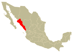 Mapa de Localización del Estado de Sinaloa