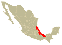 Mapa de Localización del Estado de Veracruz